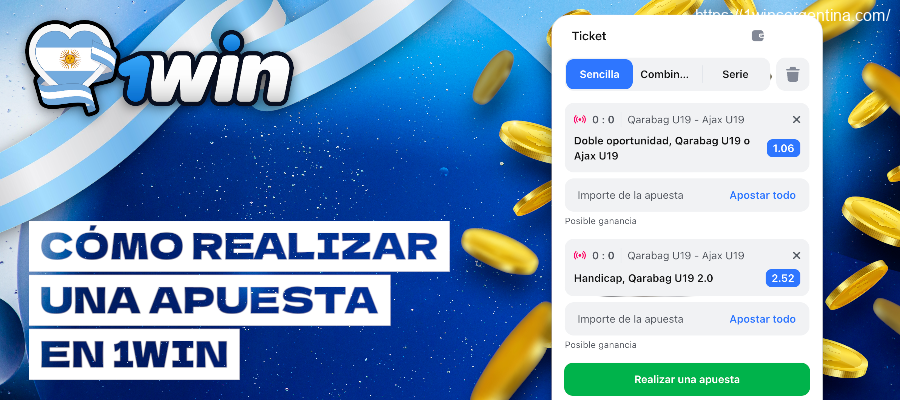 Cómo realizar una apuesta 1win