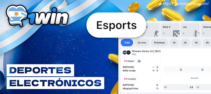Deportes electrónicos 1win