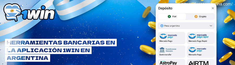 Herramientas bancarias en 1win