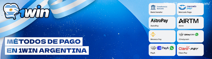 Métodos de pago en 1win